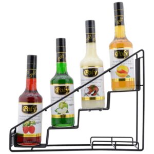 حامل زجاجات حديد للكافيه