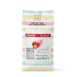 بودر ايس كريم نكهة الفراولة