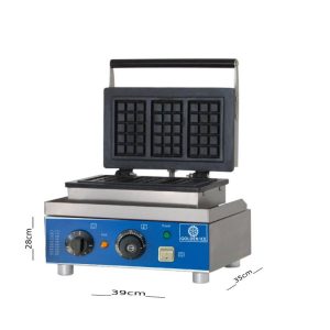 جهاز وافل 3 مستطيلات من جولدن ايس