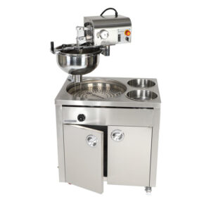 اله صنع اللقيمات مع قلاية غاز