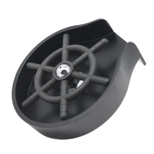 شطاف زجاج للأحواض أسود