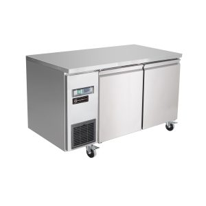 ثلاجه بابين ستيل تحت الطاولة 1.2 متر