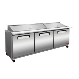 ثلاجة سلطة ستيل 3 باب 180 سم