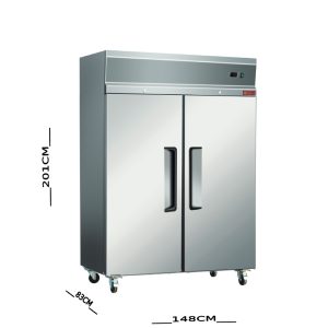 فريزر ستيل راسي 2 باب 1476 لتر