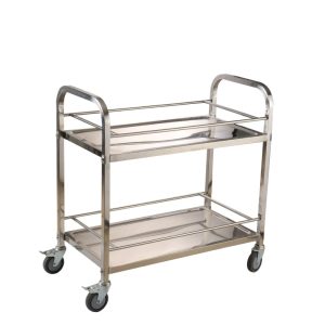 طاولة خدمة بعجلات 2 رف