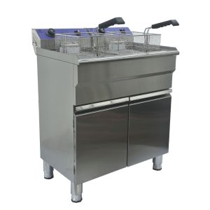 قلاية زيت حوضين بخزانتين 32 لتر مع مصرفين