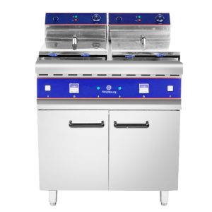 قلاية مطاعم حوضين بالكهرباء 2 خزانة سعة 60 لتر