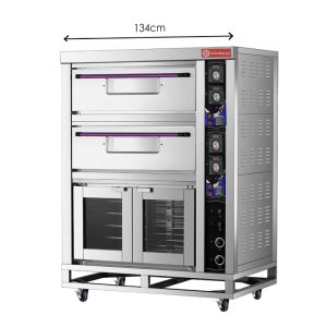 فرن كهربائي دورين مع خمارة بدون صينية