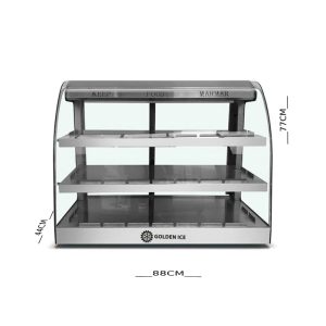 حافظة عرض زجاجية تسخين 88 سم