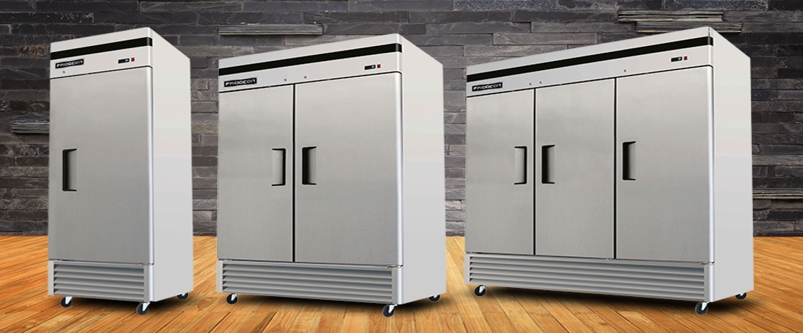 ثلاجات ستيل بابين بأحجام متنوعة للمطاعم