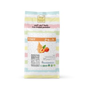 خليط ايس كريم نكهة الخوخ