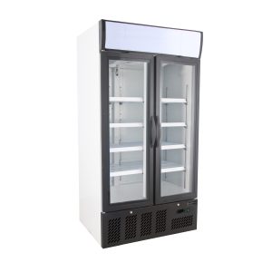 ثلاجة مشروبات رأسية 2 باب زجاج سعة 800 لتر
