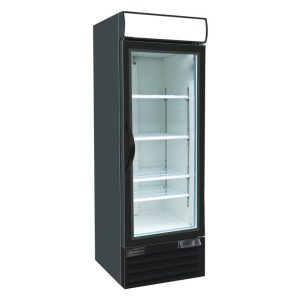 ثلاجة مشروبات زجاج 1 باب أسود 578 لتر