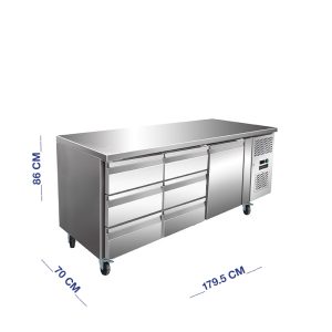 ثلاجة تحت الطاولة مقاس 179 سم