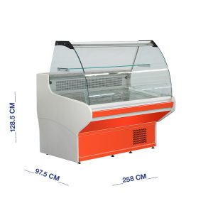 ثلاجة عرض لحوم واجبان مقاس 2.5 متر