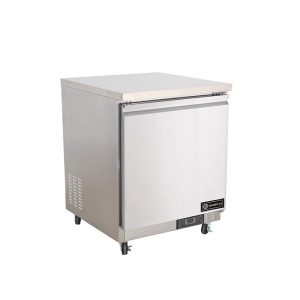 ثلاجة ١ باب تحت الطاوله ستيل