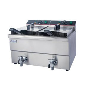 قلاية بطاطس حوضين 8 لتر مع صرف