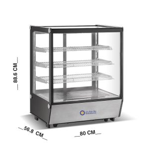 ثلاجة عرض حلويات علي طاولة 88 سم سعة 195 لتر