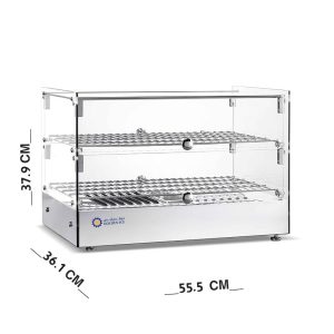 حافظة مخبوزات زجاجية سعة 50 لتر