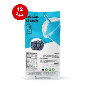 كرتون 12 عبوة من بودر سلاش توت أزرق جولدن شيف